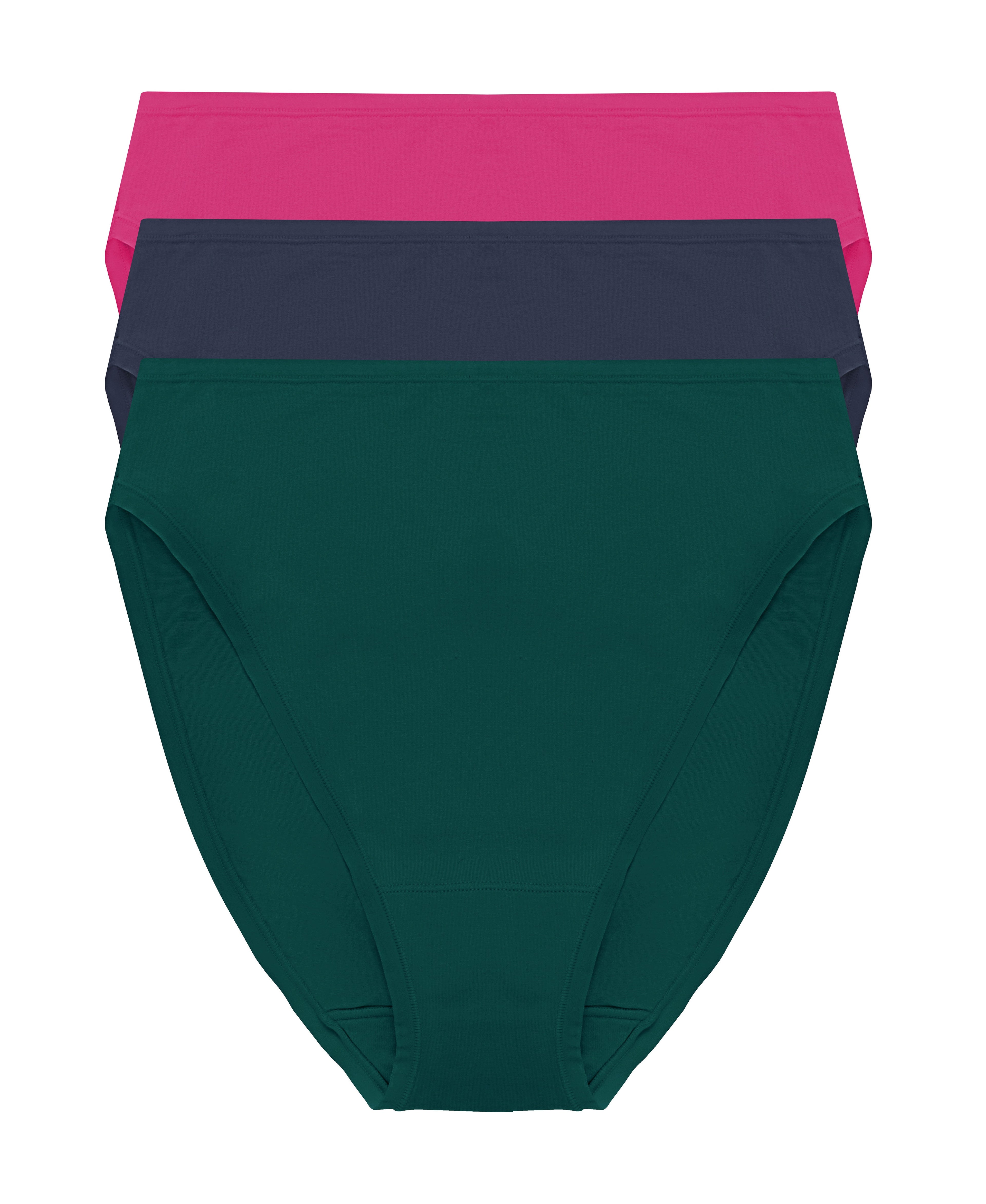 Bliss Bare Cotton High Cut Brief 3-Pack