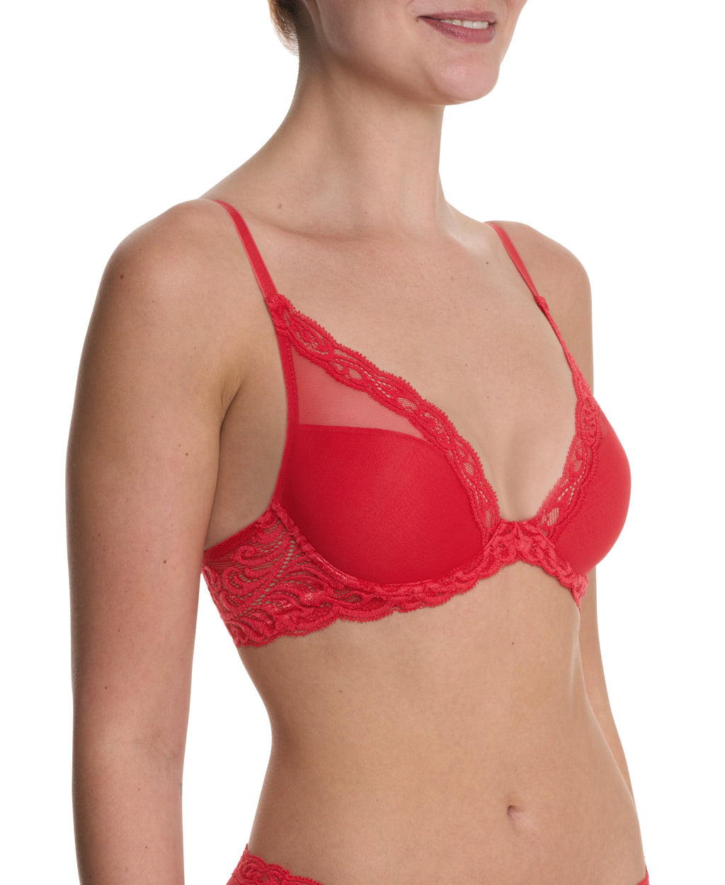 Feathers Lace Plunge T-Shirt Bra