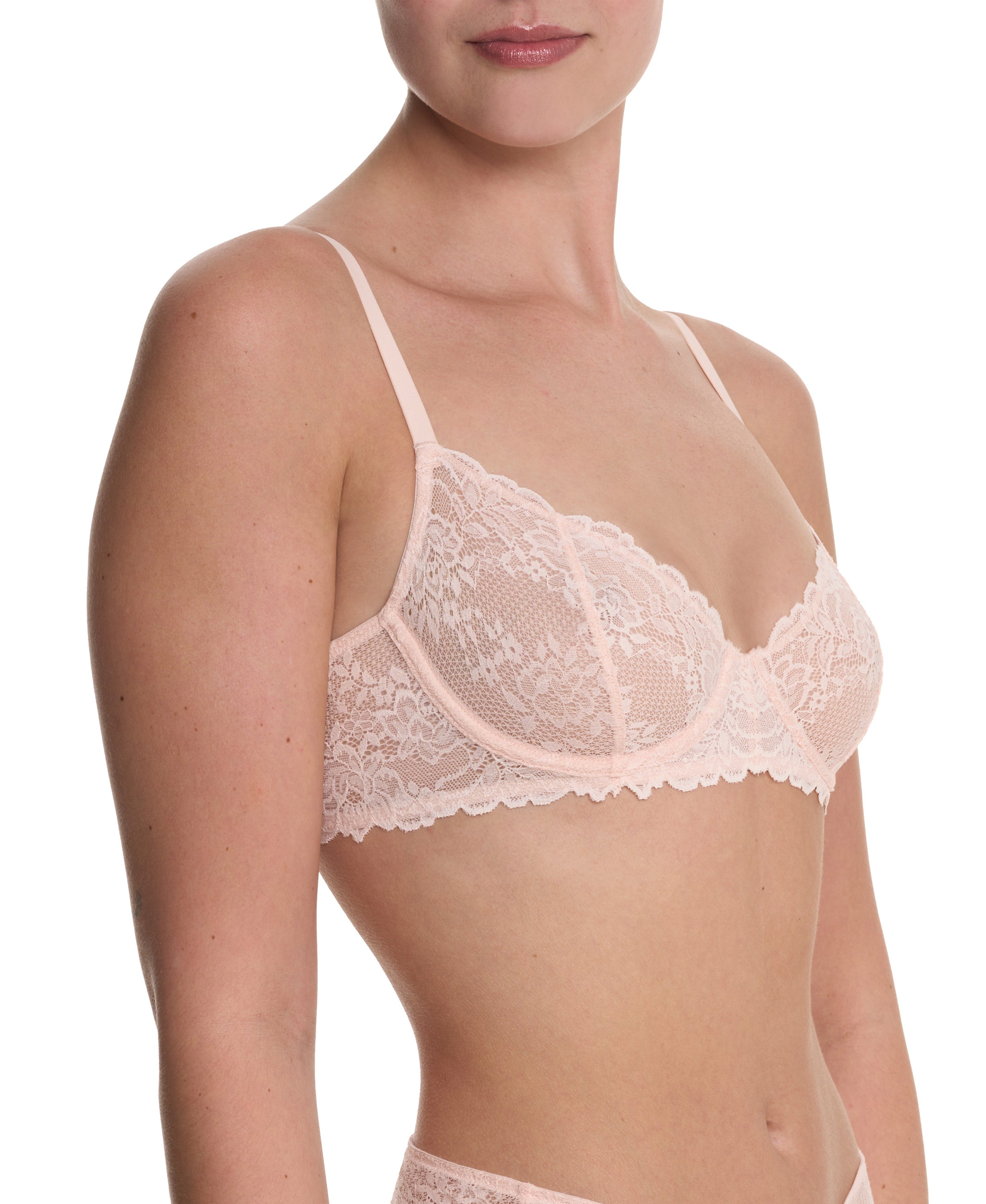 Heavenly Stretch Lace Balconette Bra