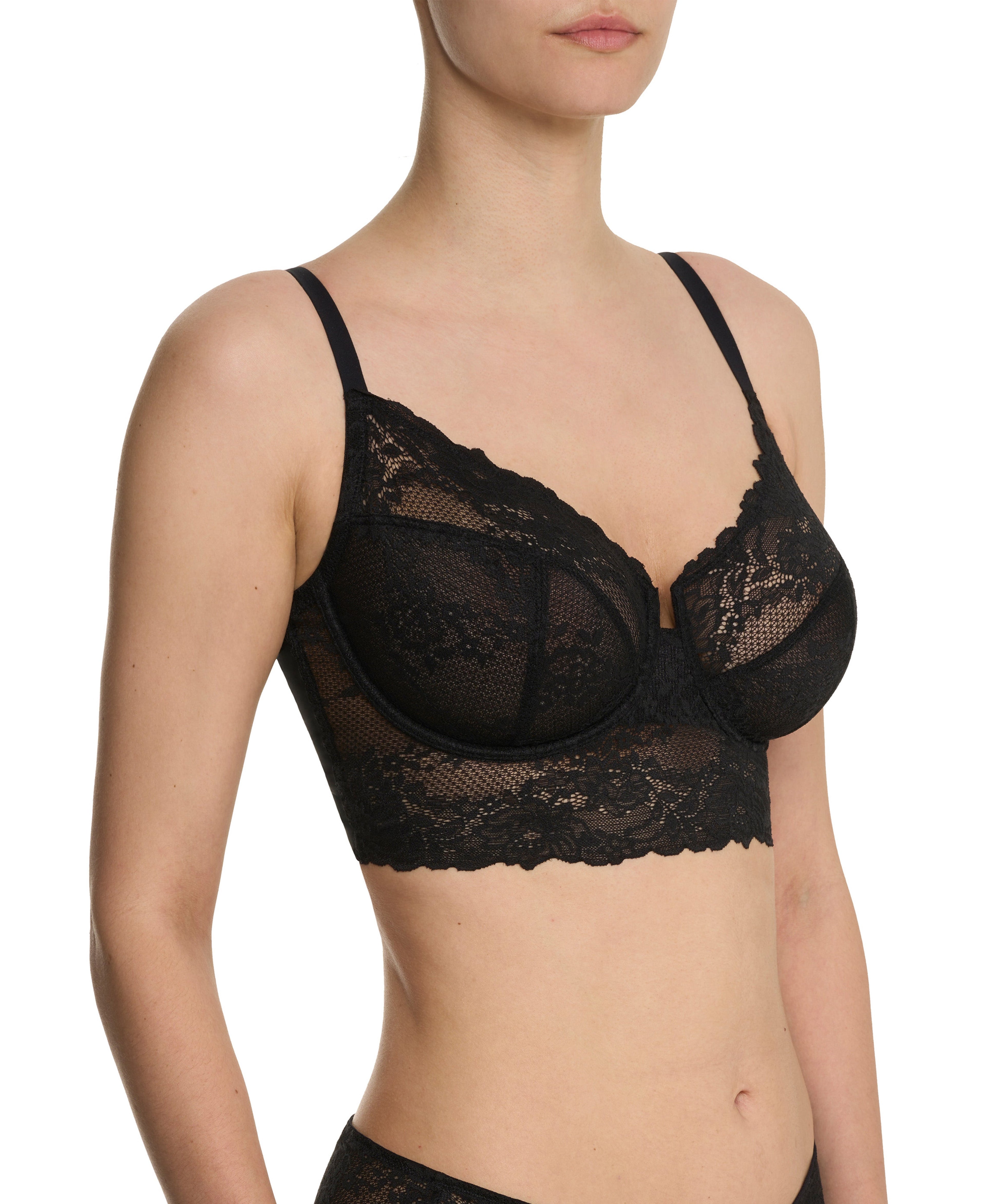 Heavenly Full Coverage Longline Lace Underwire Bra