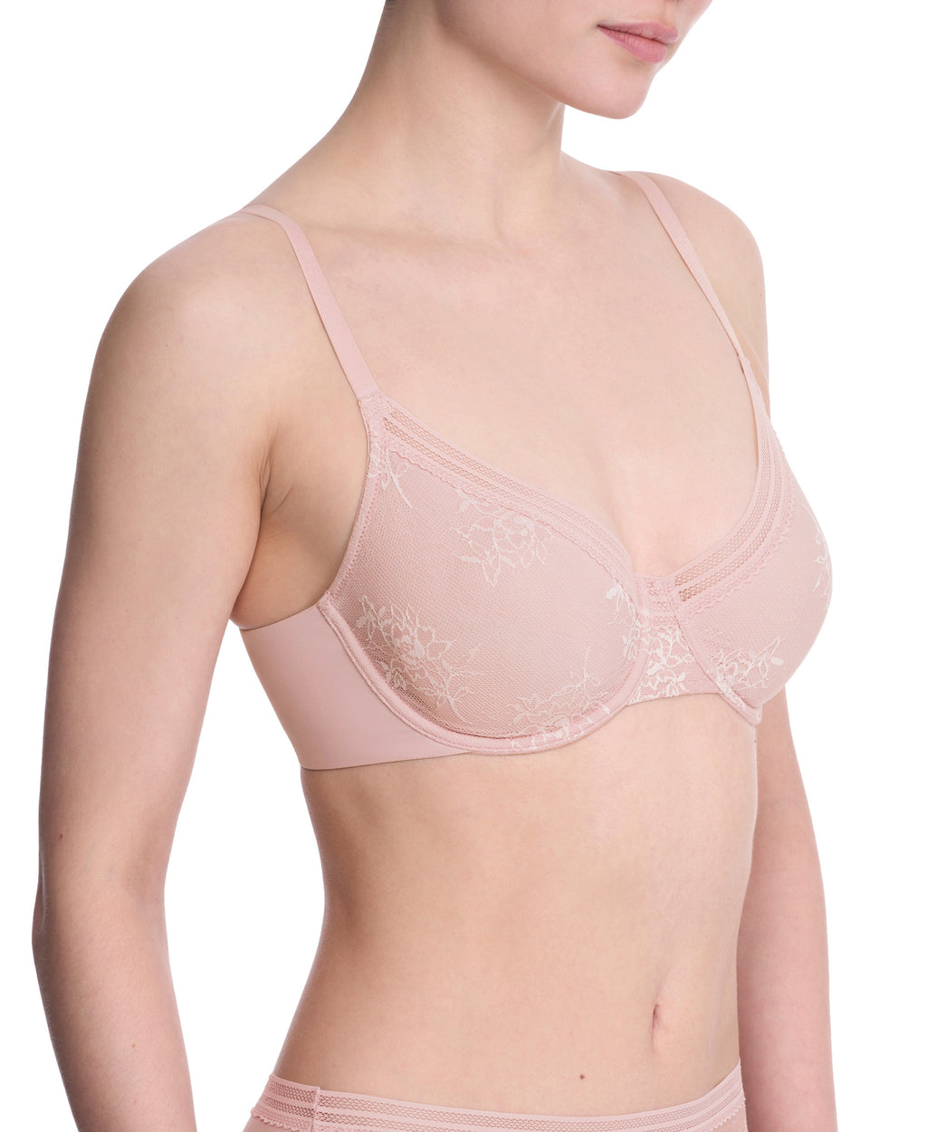 Love Lace Unlined Back Smoothing T-Shirt Bra