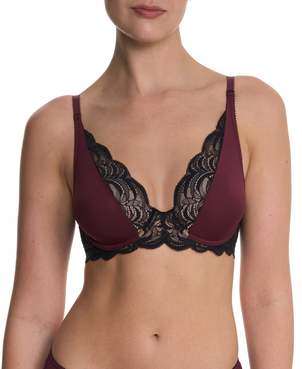 Persuasion Lace Convertible Plunge T-Shirt Bra