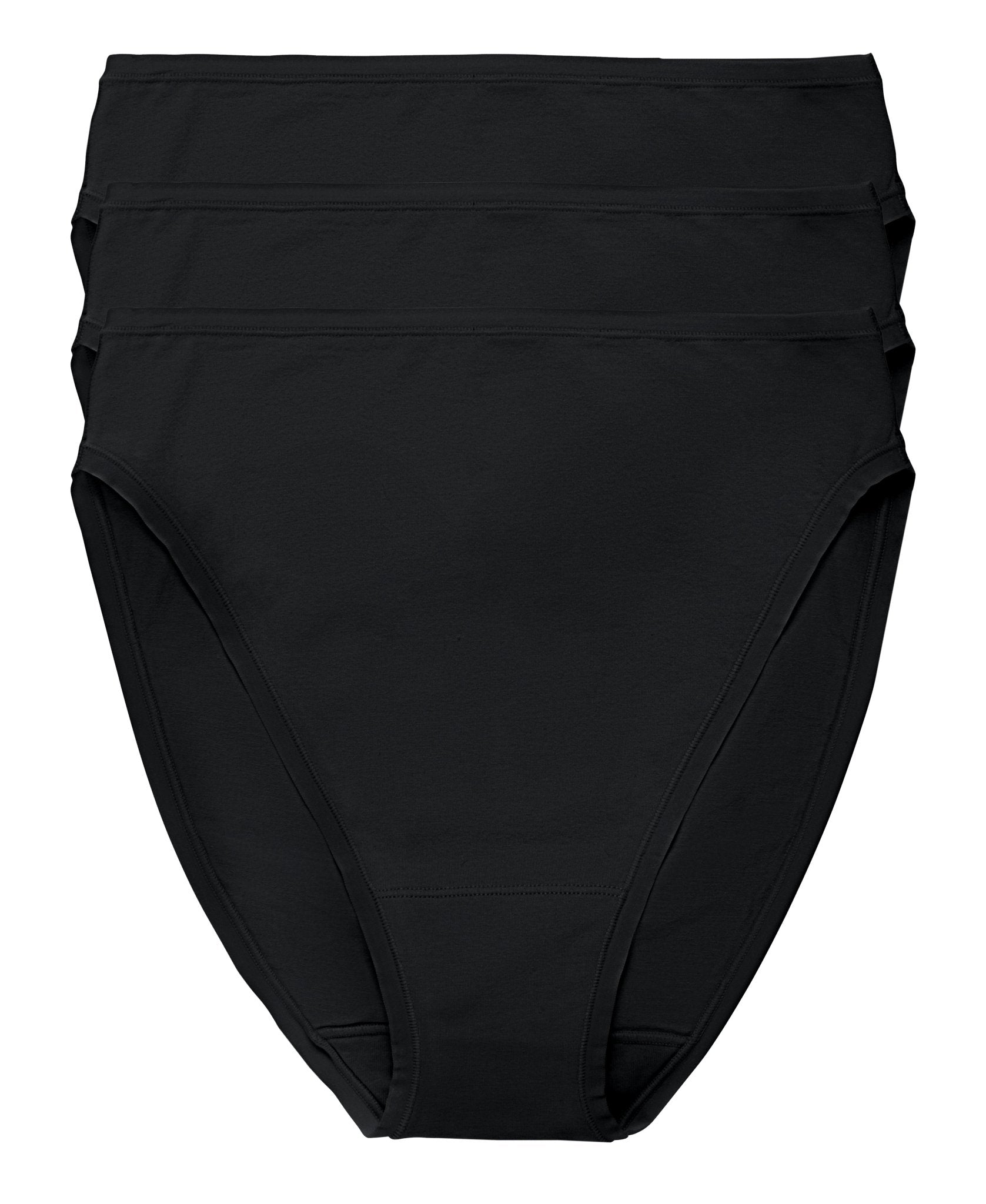 Bliss Bare Cotton High Cut Brief 3-Pack