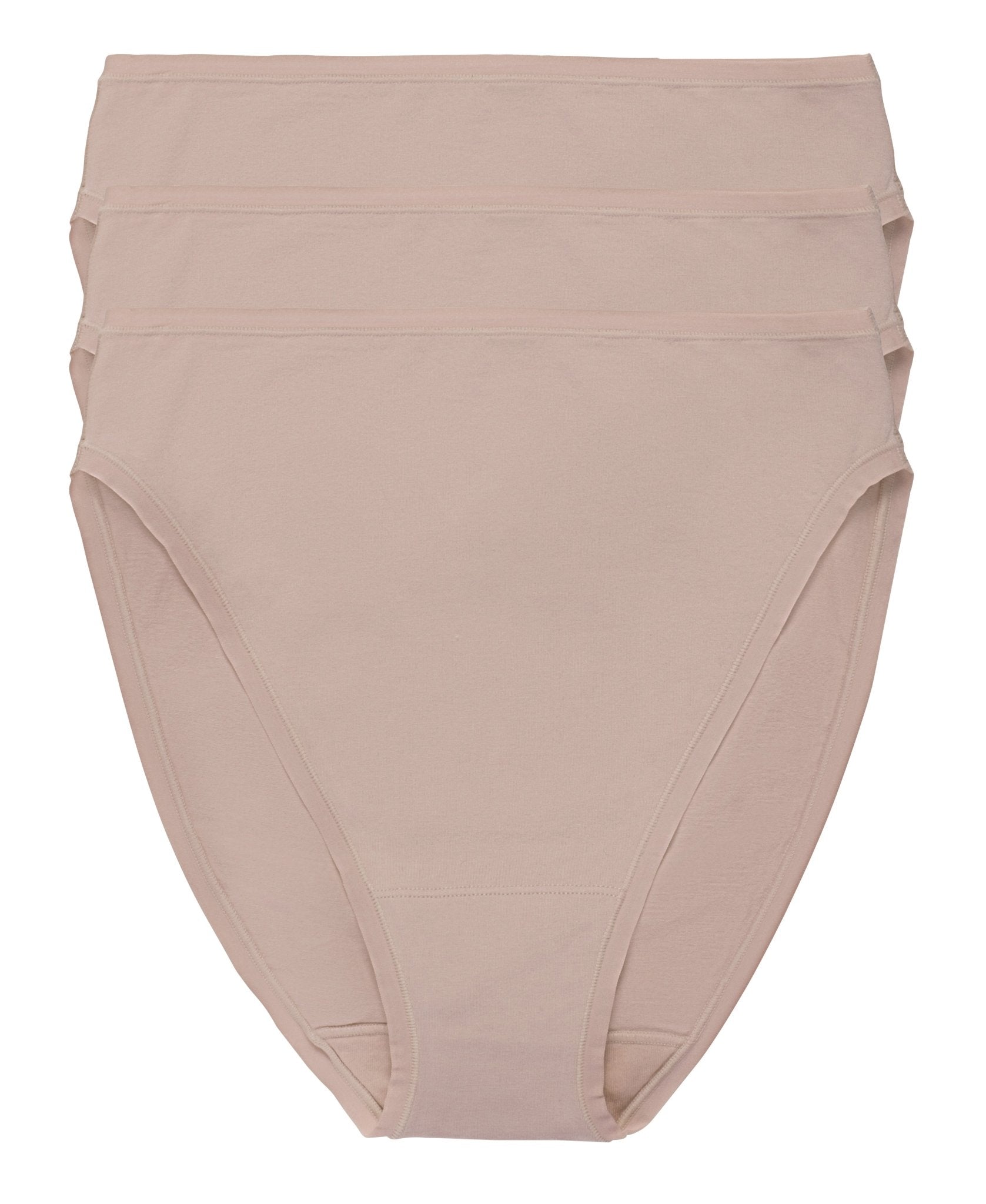 Bliss Bare Cotton High Cut Brief 3-Pack