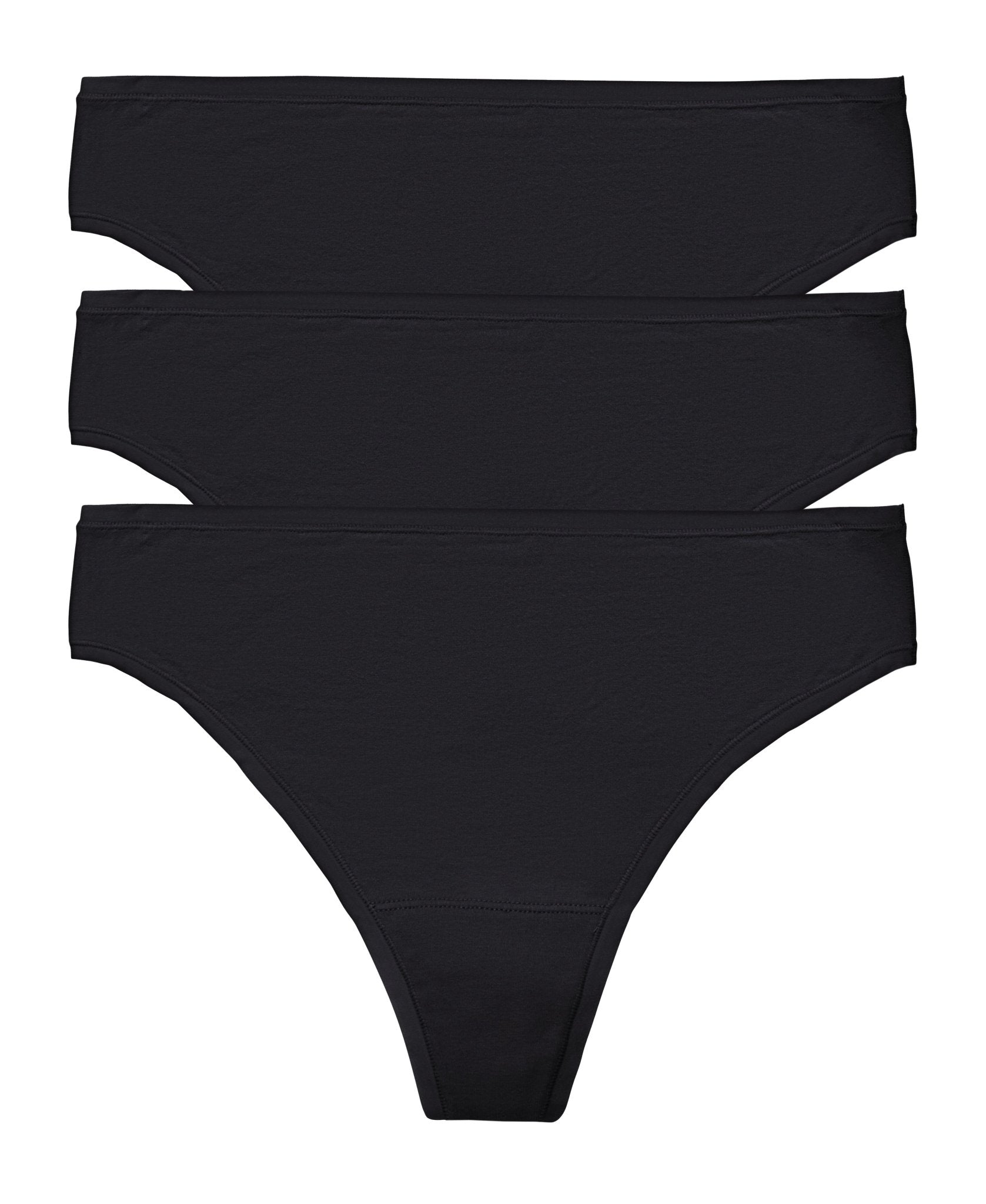 Bliss Bare Cotton Thong 3-Pack