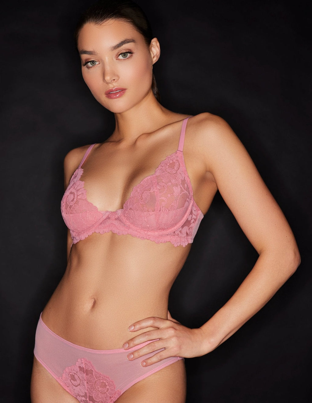 Peony Lace Demi Unlined Underwire Bra