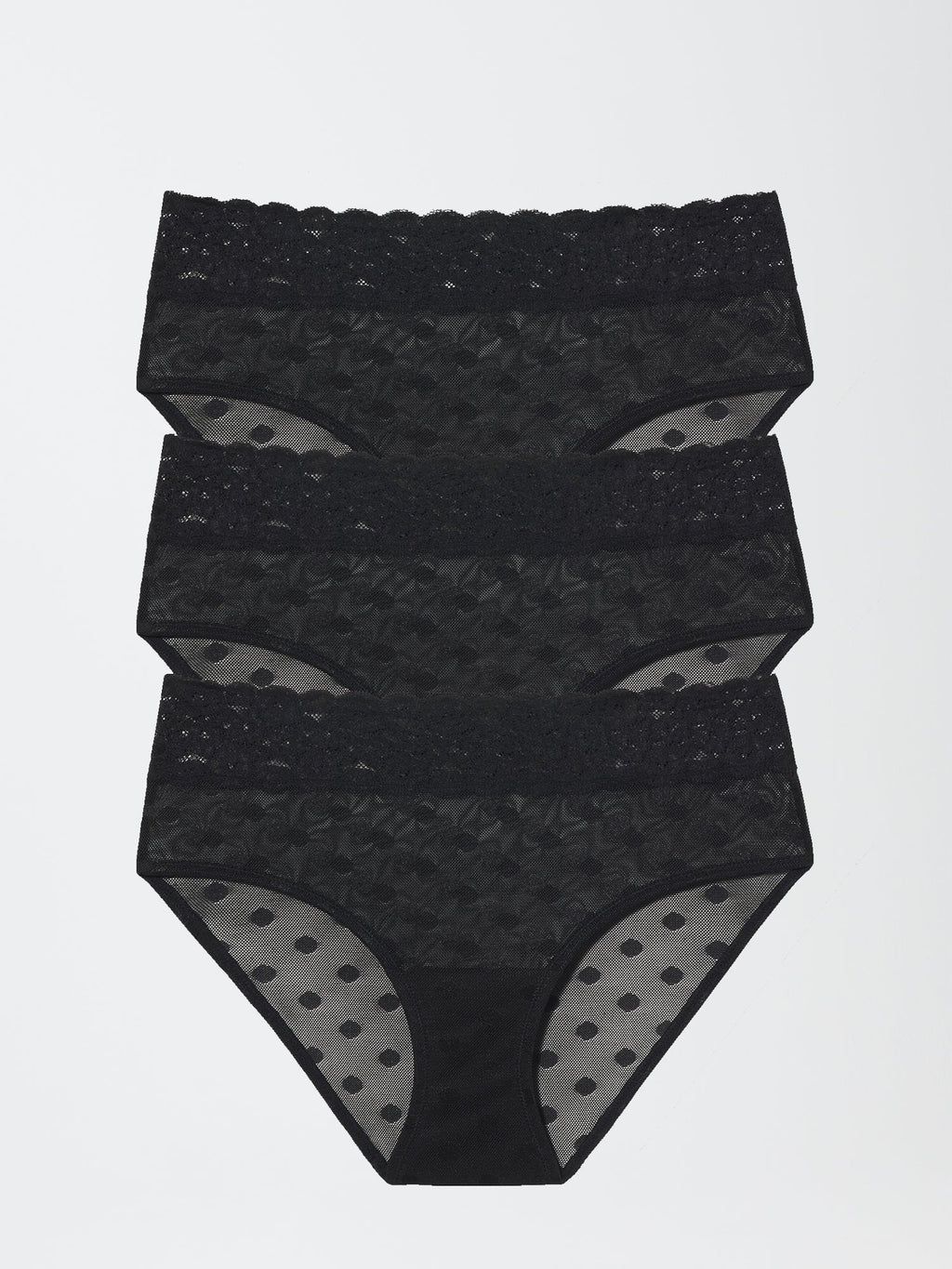 Dare Dot Mesh Hipster 3-Pack