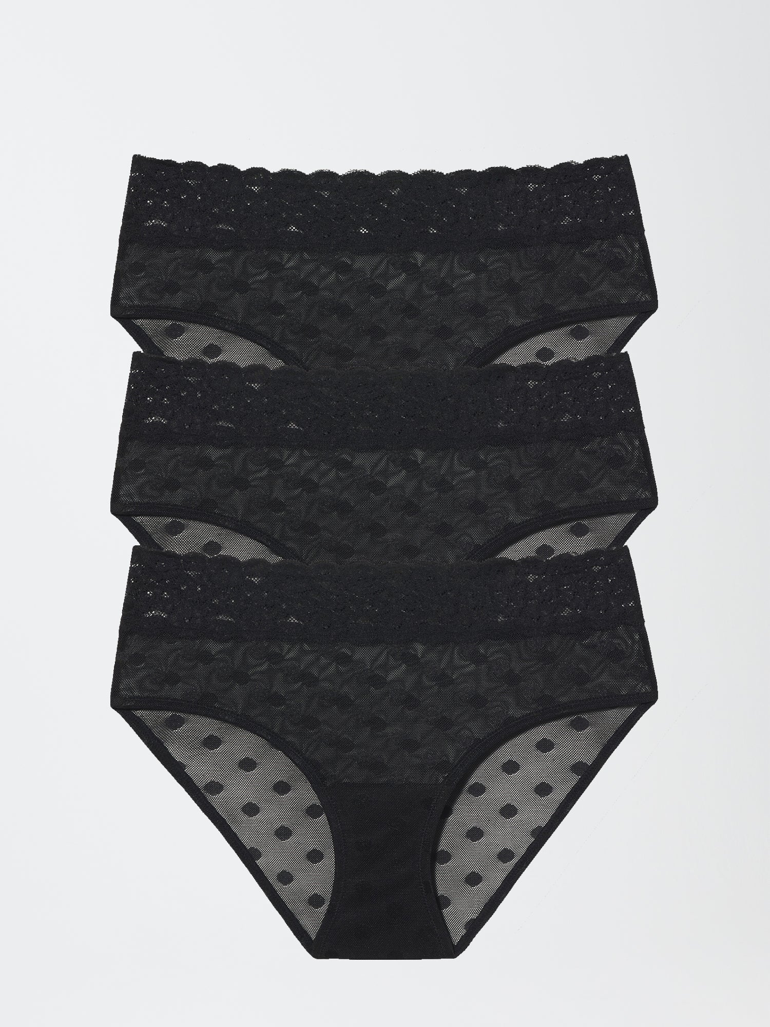Dare Dot Mesh Hipster 3-Pack